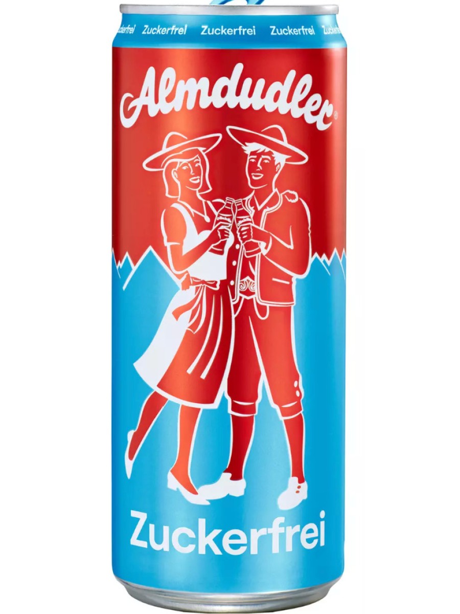 Almdudler Herbal Suagr-Free Lemonade 24 x 330ml Cans