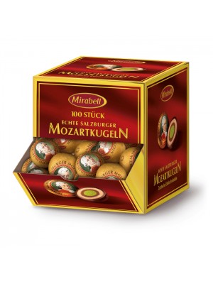 Mirabell Mozartkugeln Box of 100, Salzburg Austria