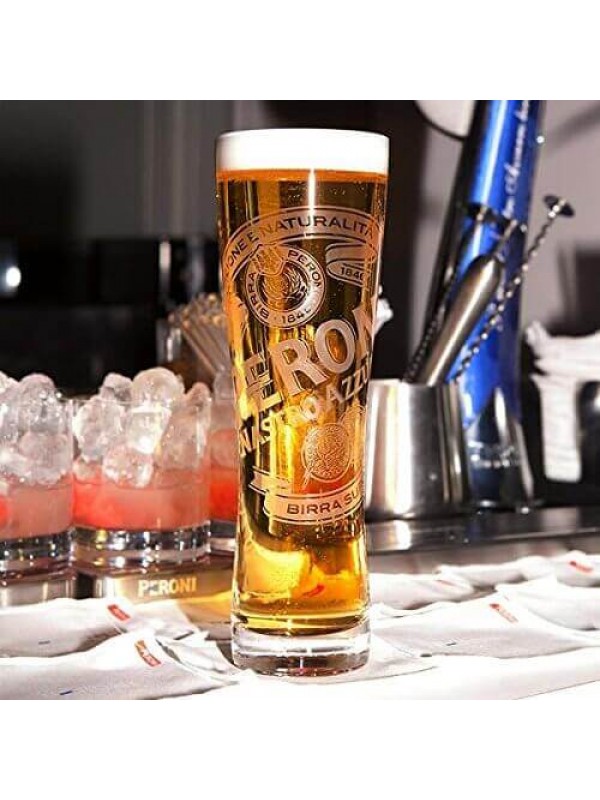 Peroni Pint Glasses CE 20oz / 568ml  Branded Pint Glass Peroni Beer Glasses  - Buy at Drinkstuff
